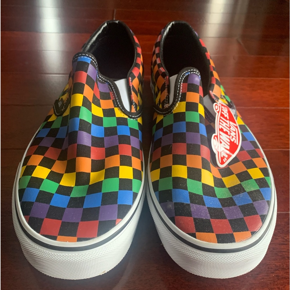 Vans Asher checkerboard skate classic slip on. NWT.